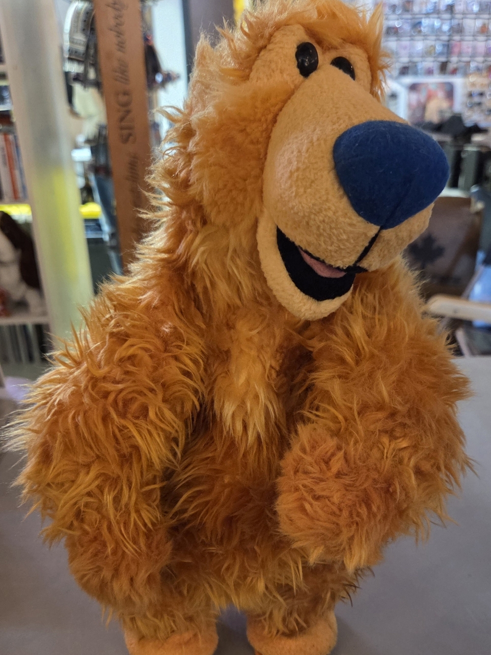 1999 Bear in the Big Blue House Cha Cha Cha Dancing Plush (Jim Henson / Mattel)